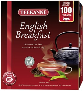 Teekanne Swarztee English Breakfast Food Service 100 Teebeutel (175g)