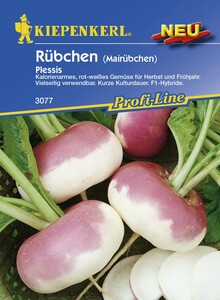 Kiepenkerl Rübchen Plessis
, 
Brassica rapa, Inhalt: ca. 100 Pflanzen