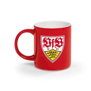 VFB Kaffeebecher 350ml rot/weiß/grün mit Logo