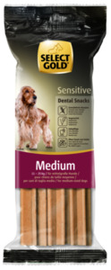 SELECT GOLD Sensitive Dental Snacks für mittelgroße Hunde 2x168g