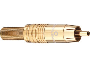 OEHLBACH Cinch-Stecker für Kabelquerschnitt bis 6.5 mm Cinch Stecker, Gold