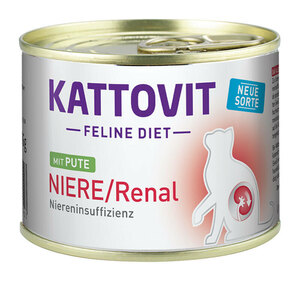 Kattovit Feline Diet Niere/Renal 12x185g Pute