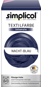 Simplicol Textilfarbe Intensiv nacht-blau 150ML+400G