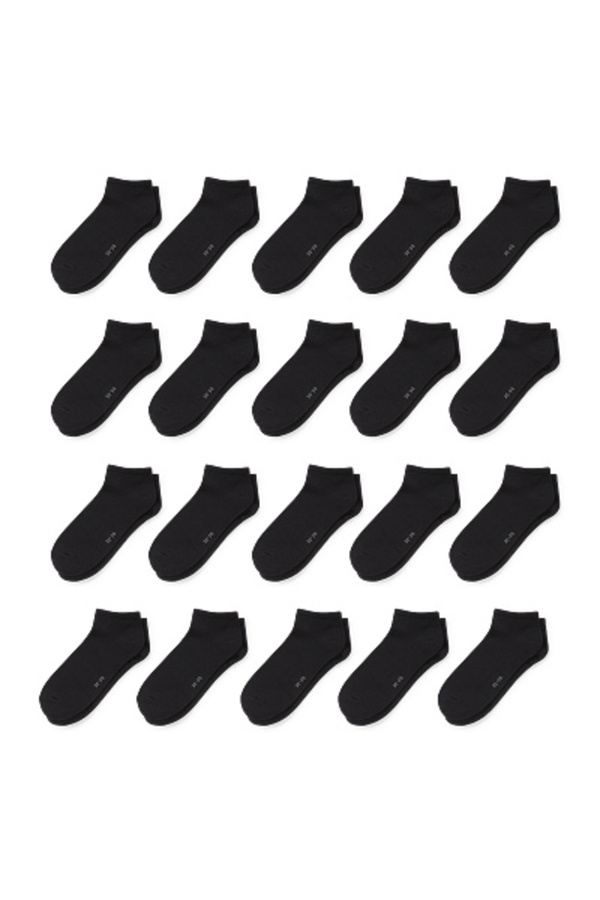 Bild 1 von C&A Sneakersocken-Bio-Baumwolle-20 Paar, Schwarz, Größe: 35-38