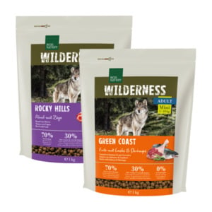 REAL NATURE WILDERNESS Mini Probierpaket 2x1kg Ente mit Lachs & Shrimps / Rind & Ziege