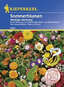 Kiepenkerl Niedrige Sommerblumenmischung
, 
Inhalt: ca. 50 Pflanzen