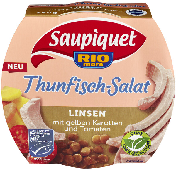 Bild 1 von Saupiquet Thunfisch-Salat Linsen 160G