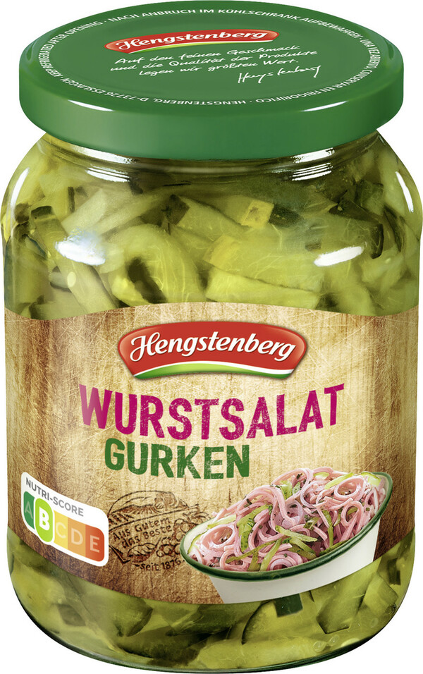 Bild 1 von Hengstenberg Wurstsalat-Gurken 330 g