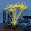 Bild 1 von BVB LED-Echtwachskerze Projektor 3V gelb mit Logo