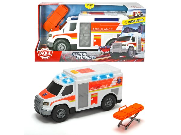 Bild 1 von Dickie Toys Großfahrzeuge Bundle - Polizeiauto & Krankenwagen - versch. Ausführungen