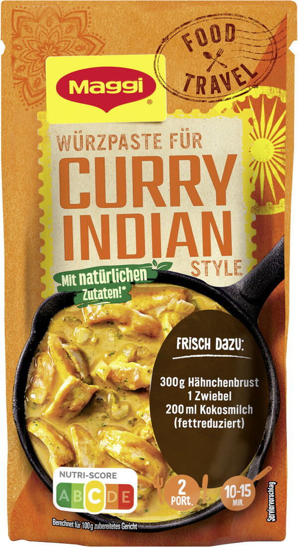 Bild 1 von Maggi Food Travel Curry Indian Style 65G