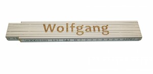 Zollstock Wolfgang 2 m, weiß