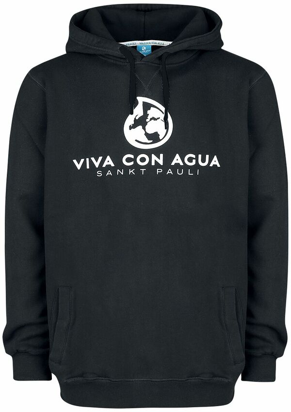 Bild 1 von Viva Con Agua Logo Hood Kapuzenpullover schwarz