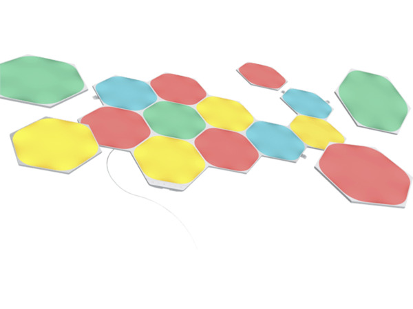 Bild 1 von NANOLEAF Shapes Hexagons Starter Kit 15 PK Beleuchtung Multicolor/Warmweiß/Tagelichtweiß