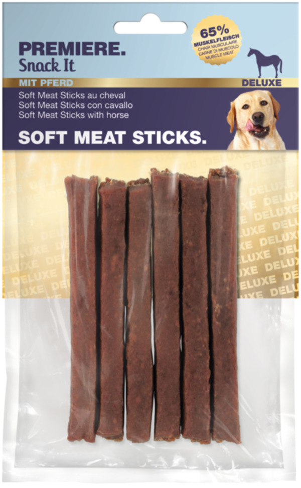 Bild 1 von PREMIERE Snack it Soft Meat Sticks Pferd 100g