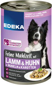 EDEKA Feine Mahlzeit mit Lamm, Huhn, Nudeln & Karotten 400G