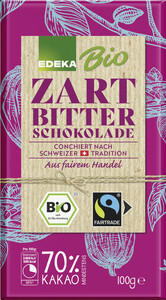 EDEKA Bio Schweizer Zartbitterschokolade 70% 100G