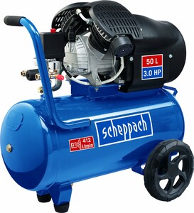 Scheppach Kompressor GK520DC 10 bar, 50 l, 412 l/min, 2,2 kW, 2-Zylinder