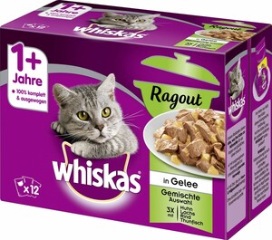Whiskas Katzennassfutter 1+ Ragout mixed
, 
12 x 85 g