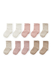 C&A Multipack 10er-Baby-Socken, Weiß, Größe: 15-17