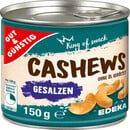 Bild 1 von Gut & Günstig Cashews geröstet & gesalzen 150G