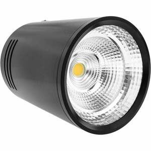 BeMatik - LED Fokus Oberfläche COB Lampe 5W 220VAC 6000K schwarz 75mm