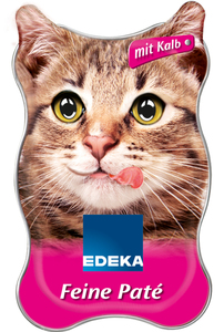 EDEKA Feine Paté mit Kalb Katzenfutter nass 85 g