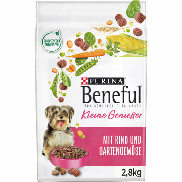 Bild 1 von Beneful Purina Kleine Genießer mit Rind und Gartengemüse 2,8 kg Beutel