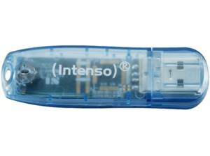 INTENSO Rainbow Line USB-Stick, 4 GB, 28 MB/s, Blau