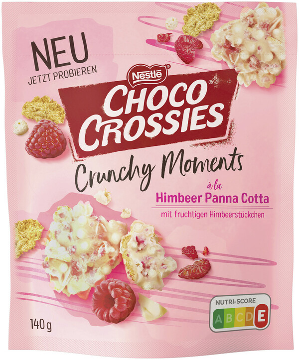 Bild 1 von Nestle Choco Crossies Crunchy Moments Panna Cotta Himbeere 140g