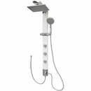 Bild 1 von Duschsäule Weiß Eckmontage Duschpaneel ohne Armatur Regendusche Massagedüsen Duschsystem Duschset Überkopfbrause