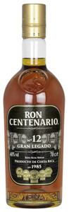 Ron Centenario Rum 12 Gran Legado 40% 0,7L