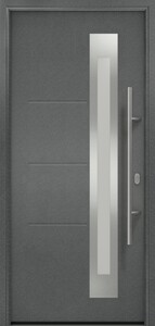 Hörmann Haustür ISOPRO Secur 1100 x 2100 mm. DIN rechts, Anthrazit Metallic CH 703