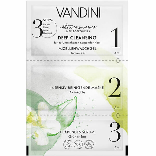 Bild 1 von VANDINI 3-Step Gesichtspflege Deep Cleansing