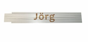 Zollstock Jörg 2 m, weiß