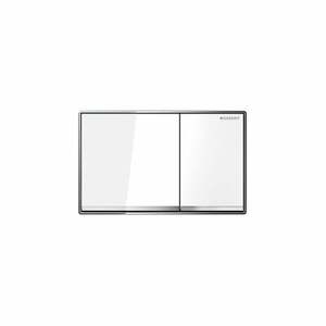 Geberit - Betätigungsplatte OMEGA60 Glas weiß, 2-Mengen-Spülung - 115081SI1