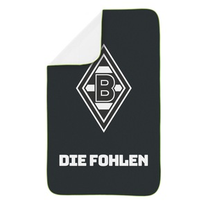 BMG Sporthandtuch Deluxe 80x130cm schwarz/weiß/grün inkl. Mesh-Bag