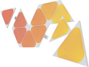 NANOLEAF Shapes Triangles Mini Expansion Pack - 10 Panels Vernetzte Innenbeleuchtung Erweiterung Multicolor/Warmweiß/Tageslichtweiß