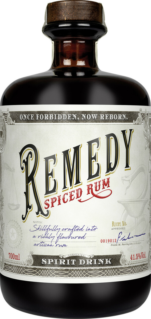 Bild 1 von Remedy Spiced Rum 41,5% 0,7L