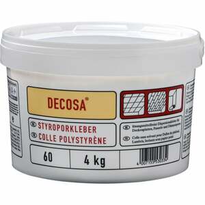 Decosa Styroporkleber, weiß, Eimer 4 kg - 02 Stück