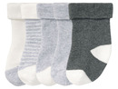 Bild 1 von LUPILU® Baby Thermo-Socken, 5 Paar, mit hohem Baumwollanteil, weiß/grau