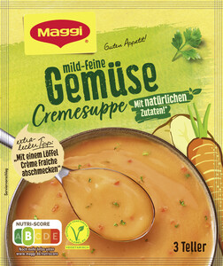 Maggi Guten Appetit Mild-Feine Gemüse Cremesuppe für 750ML