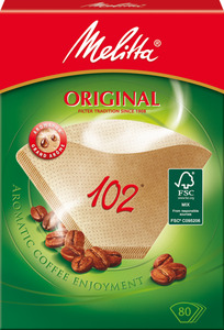 Melitta Kaffeefilter 102 Original braun 80 Stück