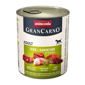 Animonda GranCarno Original Adult 6x800g Rind & Kaninchen mit Kräutern