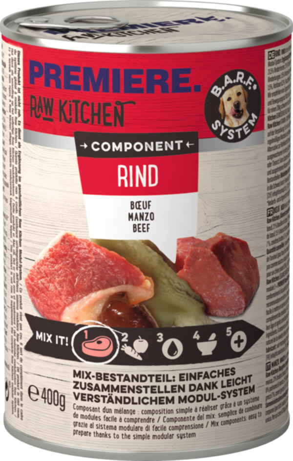 Bild 1 von PREMIERE RAW KITCHEN Fleisch Pur 6x400g