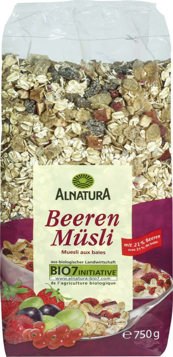 Bild 1 von Alnatura Bio Beeren Müsli 750G