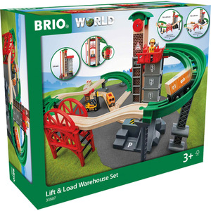 BRIO® Großes Lagerhaus-Set mit Aufzug