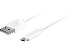 ARTWIZZ USB-C auf USB-A Kabel, Weiß