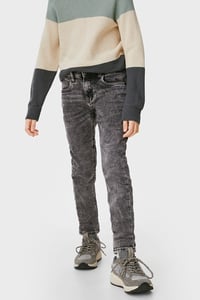 C&A Skinny Jeans-Jog Denim, Grau, Größe: 128