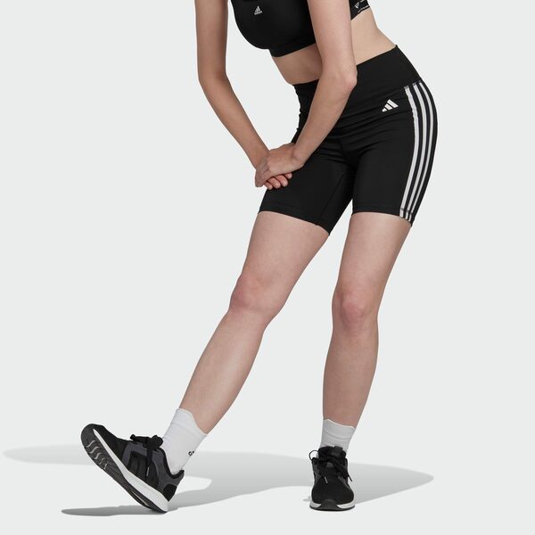 Bild 1 von adidas Performance Shorts »TRAINING ESSENTIALS 3-STREIFEN HIGH-WAISTED KURZE«